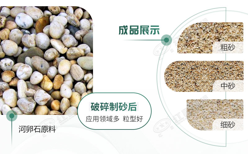 河卵石制沙劃算嗎？河卵石制沙機出來的沙商混站能用嗎？